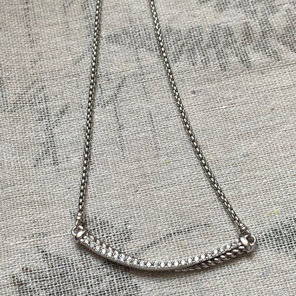 David Yurman Jewelry - David Yurman Silver And Diamond Necklace